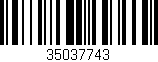 Código de barras (EAN, GTIN, SKU, ISBN): '35037743'