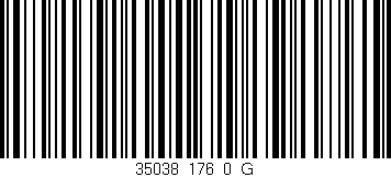Código de barras (EAN, GTIN, SKU, ISBN): '35038_176_0_G'