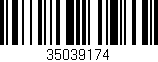Código de barras (EAN, GTIN, SKU, ISBN): '35039174'
