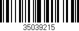 Código de barras (EAN, GTIN, SKU, ISBN): '35039215'