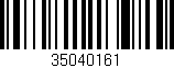 Código de barras (EAN, GTIN, SKU, ISBN): '35040161'