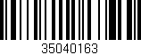 Código de barras (EAN, GTIN, SKU, ISBN): '35040163'