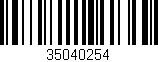 Código de barras (EAN, GTIN, SKU, ISBN): '35040254'