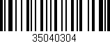 Código de barras (EAN, GTIN, SKU, ISBN): '35040304'