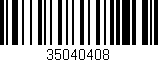 Código de barras (EAN, GTIN, SKU, ISBN): '35040408'