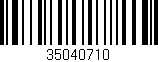 Código de barras (EAN, GTIN, SKU, ISBN): '35040710'