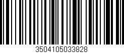 Código de barras (EAN, GTIN, SKU, ISBN): '3504105033828'