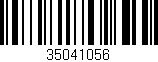 Código de barras (EAN, GTIN, SKU, ISBN): '35041056'