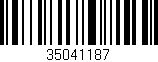 Código de barras (EAN, GTIN, SKU, ISBN): '35041187'