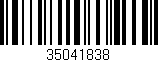 Código de barras (EAN, GTIN, SKU, ISBN): '35041838'