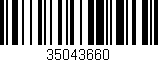 Código de barras (EAN, GTIN, SKU, ISBN): '35043660'
