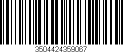 Código de barras (EAN, GTIN, SKU, ISBN): '3504424359067'