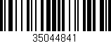 Código de barras (EAN, GTIN, SKU, ISBN): '35044841'