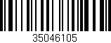 Código de barras (EAN, GTIN, SKU, ISBN): '35046105'