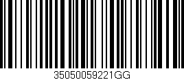 Código de barras (EAN, GTIN, SKU, ISBN): '35050059221GG'