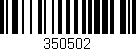 Código de barras (EAN, GTIN, SKU, ISBN): '350502'