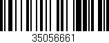Código de barras (EAN, GTIN, SKU, ISBN): '35056661'