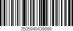 Código de barras (EAN, GTIN, SKU, ISBN): '3505940439899'
