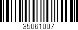 Código de barras (EAN, GTIN, SKU, ISBN): '35061007'