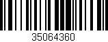 Código de barras (EAN, GTIN, SKU, ISBN): '35064360'
