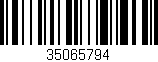 Código de barras (EAN, GTIN, SKU, ISBN): '35065794'