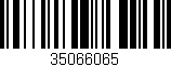 Código de barras (EAN, GTIN, SKU, ISBN): '35066065'