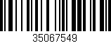 Código de barras (EAN, GTIN, SKU, ISBN): '35067549'