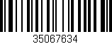 Código de barras (EAN, GTIN, SKU, ISBN): '35067634'