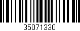 Código de barras (EAN, GTIN, SKU, ISBN): '35071330'