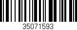 Código de barras (EAN, GTIN, SKU, ISBN): '35071593'