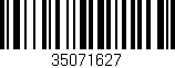 Código de barras (EAN, GTIN, SKU, ISBN): '35071627'