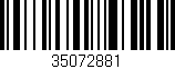 Código de barras (EAN, GTIN, SKU, ISBN): '35072881'
