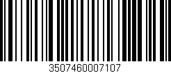 Código de barras (EAN, GTIN, SKU, ISBN): '3507460007107'