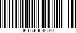 Código de barras (EAN, GTIN, SKU, ISBN): '3507460039450'