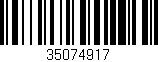 Código de barras (EAN, GTIN, SKU, ISBN): '35074917'