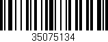 Código de barras (EAN, GTIN, SKU, ISBN): '35075134'