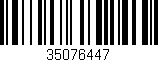 Código de barras (EAN, GTIN, SKU, ISBN): '35076447'