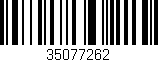 Código de barras (EAN, GTIN, SKU, ISBN): '35077262'