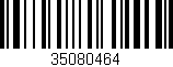 Código de barras (EAN, GTIN, SKU, ISBN): '35080464'