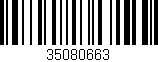 Código de barras (EAN, GTIN, SKU, ISBN): '35080663'