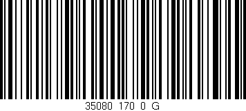 Código de barras (EAN, GTIN, SKU, ISBN): '35080_170_0_G'