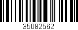 Código de barras (EAN, GTIN, SKU, ISBN): '35082562'