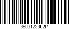 Código de barras (EAN, GTIN, SKU, ISBN): '3509123302P'