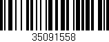 Código de barras (EAN, GTIN, SKU, ISBN): '35091558'