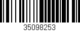 Código de barras (EAN, GTIN, SKU, ISBN): '35098253'