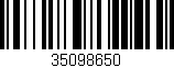 Código de barras (EAN, GTIN, SKU, ISBN): '35098650'