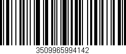 Código de barras (EAN, GTIN, SKU, ISBN): '3509965994142'