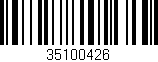 Código de barras (EAN, GTIN, SKU, ISBN): '35100426'