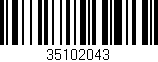 Código de barras (EAN, GTIN, SKU, ISBN): '35102043'