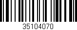 Código de barras (EAN, GTIN, SKU, ISBN): '35104070'